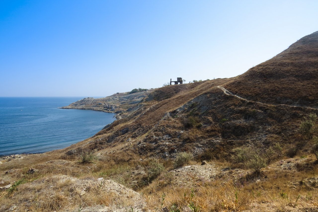 Крым, Феодосия, маяк, море, заброшки