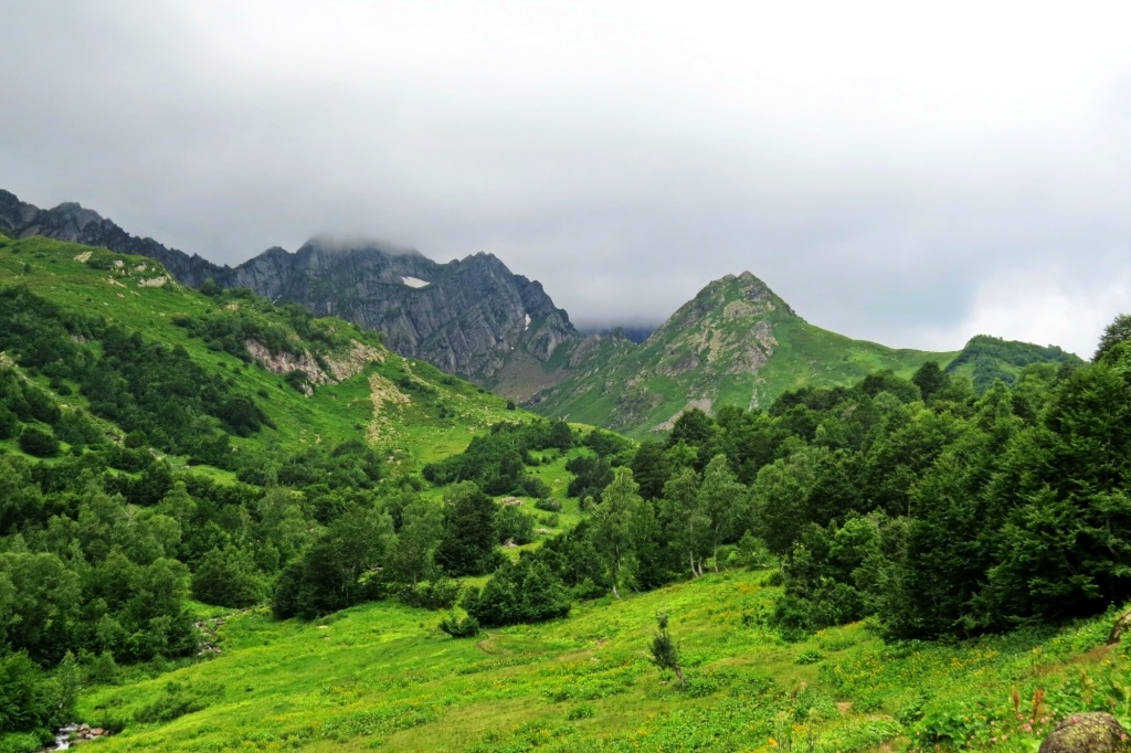 Кавказ, Абхазия, поход, поход в горы, поход к Мзы, горное озеро