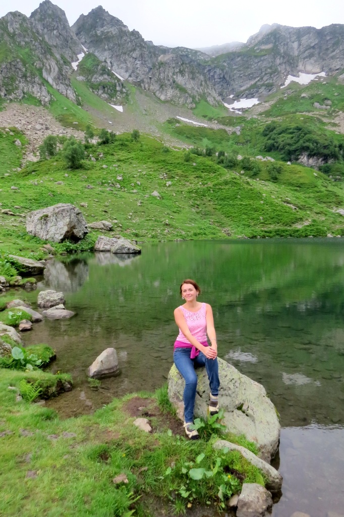 Озеро Мзы, Кавказ, Абхазия, горное озеро