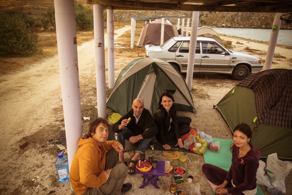 Казантип, Крым, отдых с палатками
